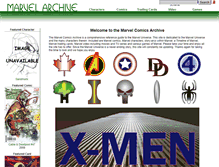 Tablet Screenshot of marvelarchive.com